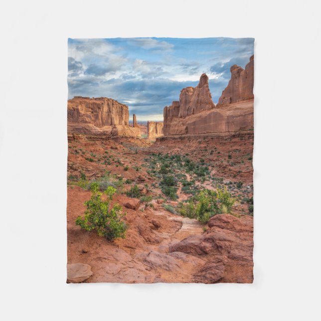 Deserts | Arches National Park, Utah Fleece Blanket (Front)
