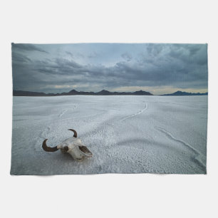Deserts   Bonneville Salt Flats Utah Kitchen Towel