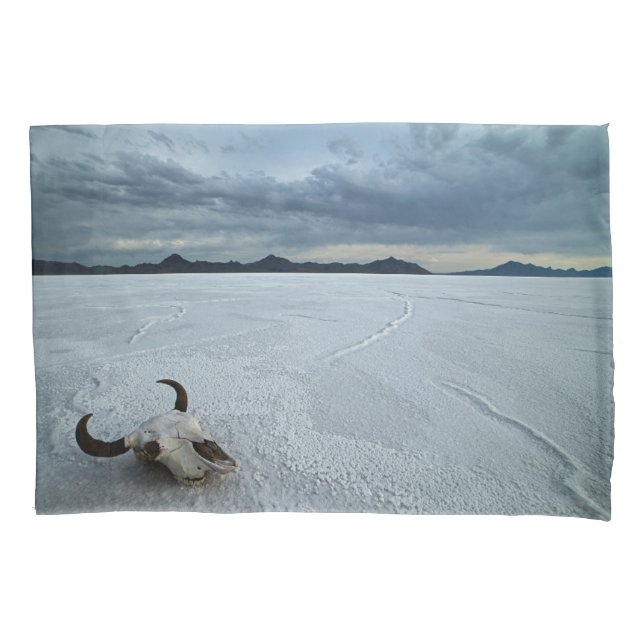Deserts | Bonneville Salt Flats Utah Pillowcase (Front)