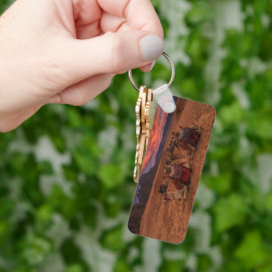 Deserts   Camels Sinai Mountains Egypt Keychain