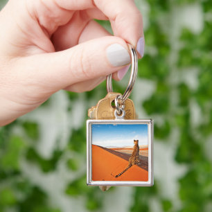 Deserts   Cheetah Savannah Desert Keychain