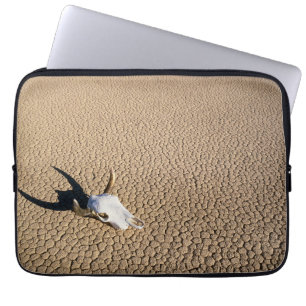 Deserts Cow Skull on the Desert Ground Laptop Sleeve
