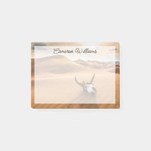 Deserts Cow Skull Rippled Sand Dunes Post-it Notes