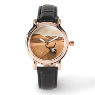 Deserts   Cow Skull Rippled Sand Dunes Watch