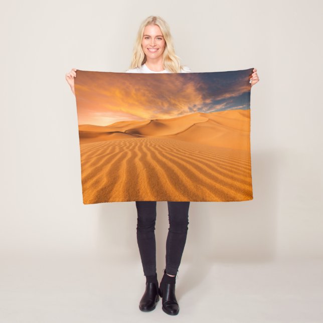 Deserts | Desert in the United Arab Emirates Fleece Blanket (In Situ)