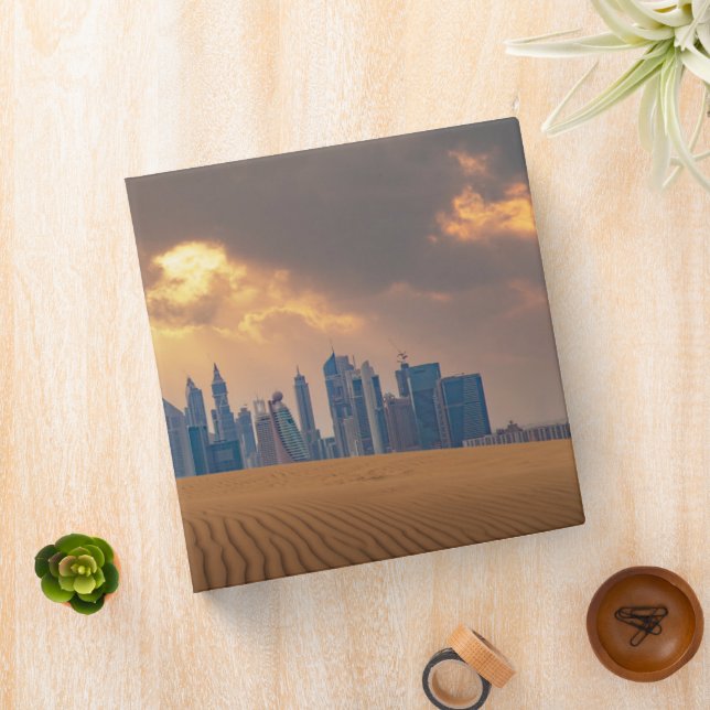 Deserts | Dubai's Skyline View from Sand Dune Binder (In Situ)