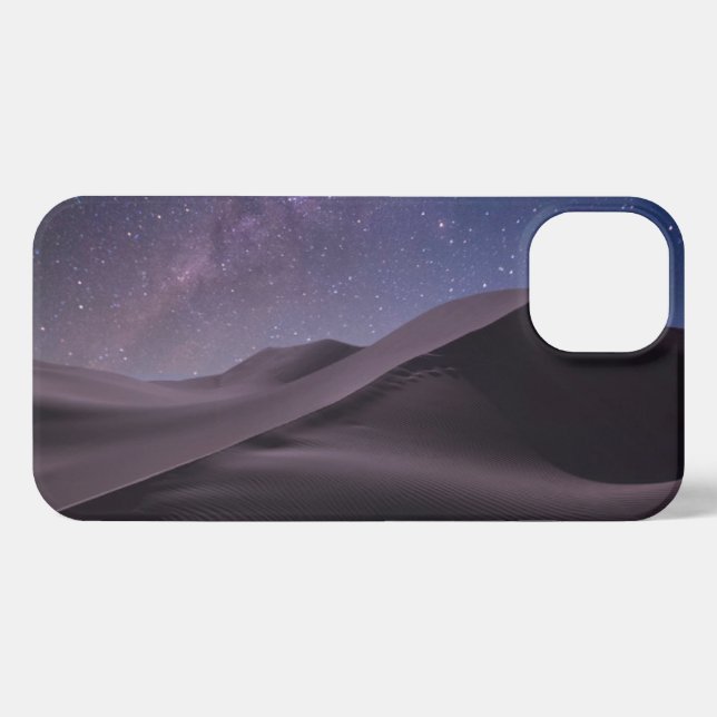 Deserts | Milky Way Starry Sky Sand Dune Dubai iPhone Case (Back Horizontal)