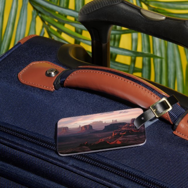 Deserts | Monument Valley Utah-Ariziona Luggage Tag (Front Insitu 3)