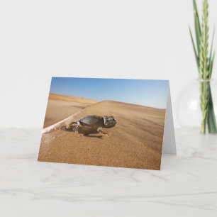 Deserts   Namaqua Chameleon in Desert Card