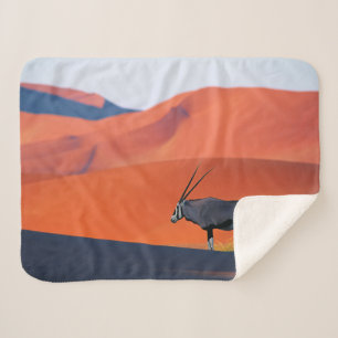 Deserts   Namib Desert Oryx Sherpa Blanket