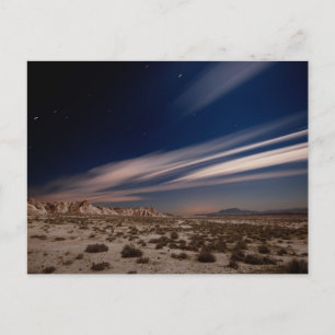 Deserts   Navarre Bardenas Desert at Night Postcard