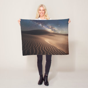 Deserts Ordos City Mongolia China Fleece Blanket