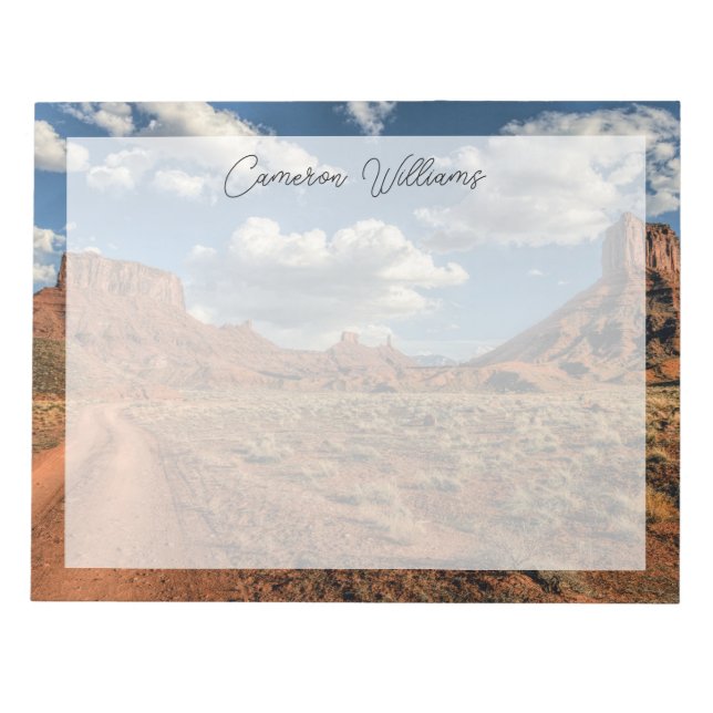 Deserts | Professor Valley Near Moab, Utah Notepad (Front)
