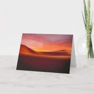 Deserts Rolling Desert Landscape Card