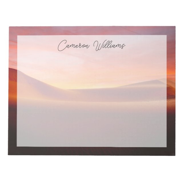 Deserts | Rolling Desert Landscape Notepad (Front)