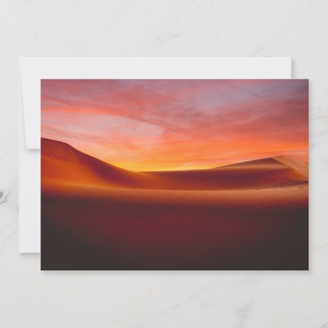 Deserts | Rolling Desert Landscape Thank You Card (Front)