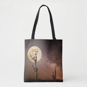 Deserts   Saguaro Cactus With Birds in Desert Tote Bag