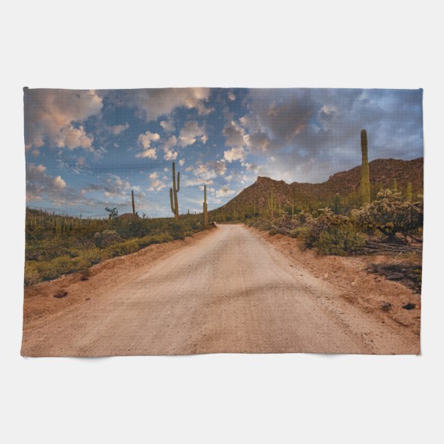 Deserts | Saguaro National Park Arizona Kitchen Towel (Horizontal)