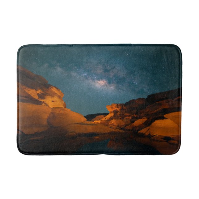 Deserts | Sam Pan Bok Night time Thailand Bath Mat (Front)