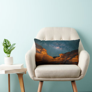 Deserts Sam Pan Bok Night time Thailand Lumbar Pillow