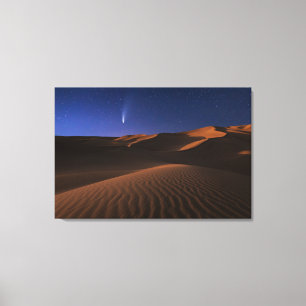 Deserts   Sand Dune Galaxy Canvas Print