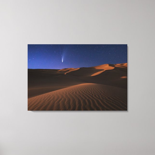 Deserts | Sand Dune Galaxy Canvas Print (Front)