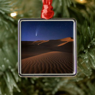 Deserts   Sand Dune Galaxy Metal Ornament