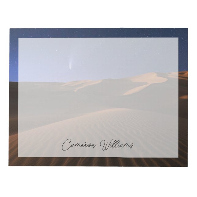 Deserts | Sand Dune Galaxy Notepad (Front)