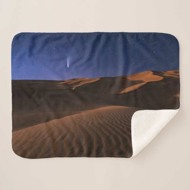 Deserts | Sand Dune Galaxy Sherpa Blanket (Front (Horizontal))