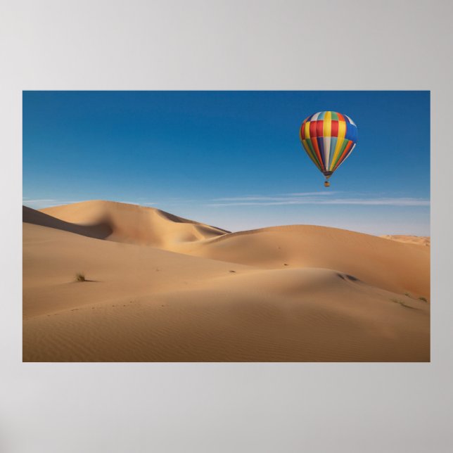 Deserts | Sand Dunes in the Dubai Desert Poster (Front)