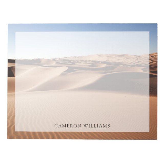Deserts | United Arab Emirates Sand Dunes Notepad (Front)