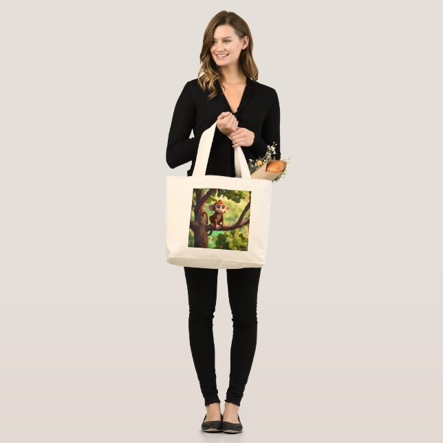 Desheze Femme sac à main mignon Singe Sac fourre-t (Devant (modèle))