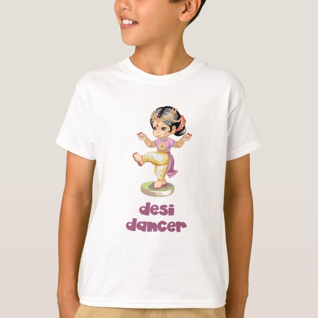 Desi Dancer Purple T-Shirt (Front)