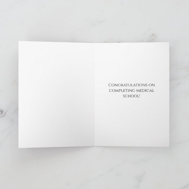 Desi Doctor Congratulations  Card (Inside)
