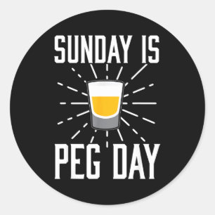 Desi Punjabi Funny Peg Day Sikh Quote Gift  Classic Round Sticker