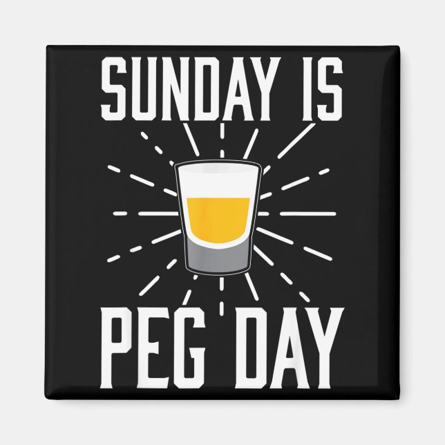 Desi Punjabi Funny Peg Day Sikh Quote Gift  Magnet (Front)