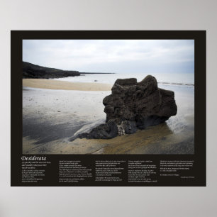 Desiderata - Beach Rock Poster