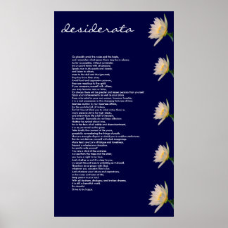 Desiderata ~ Canvas Print