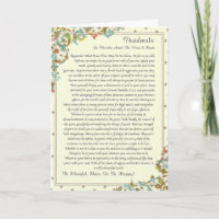 DESIDERATA Card