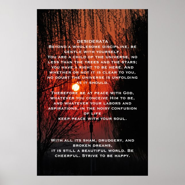 DESIDERATA Chemin Rouge Affiches (Devant)