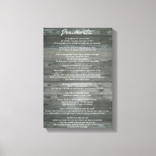 Desiderata "Choses désirées" Impression Inspiratio
