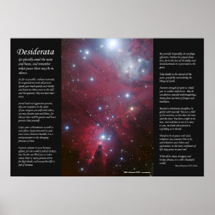 Desiderata - Christmas Tree Cluster & Cone Nebula Poster