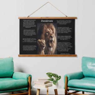 Desiderata: Cubs Playful Nuzzle Hanging Tapestry
