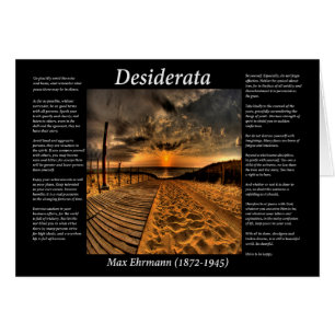 Desiderata de l'océan et une promenade en planque