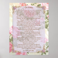 Desiderata "desired things", prose floral