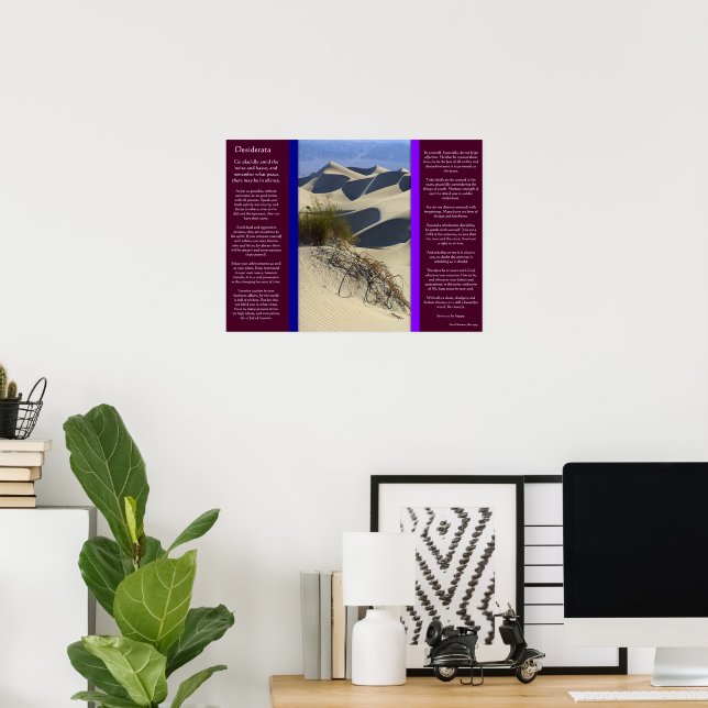DESIDERATA Doses de sable Posters (Bureau à domicile)