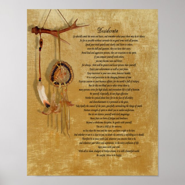 Desiderata dreamcatch poster (Front)