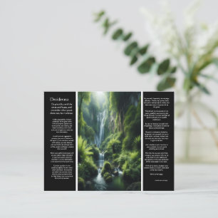 DESIDERATA Emerald Falls: A Peaceful Retreat Postcard