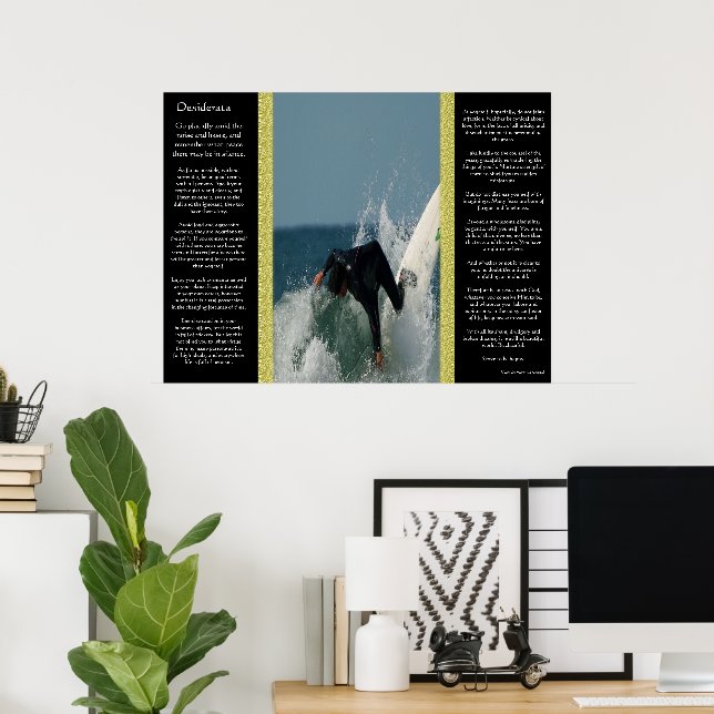 Desiderata Falling Surfer Posters (Home Office)