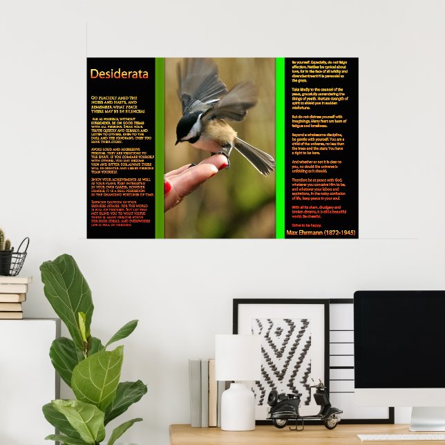 DESIDERATA Flying Sparrow Posters (Home Office)